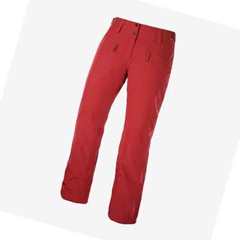 Pantalones De Esquí Salomon EDGE Mujer Rojos | MX 2326RVD